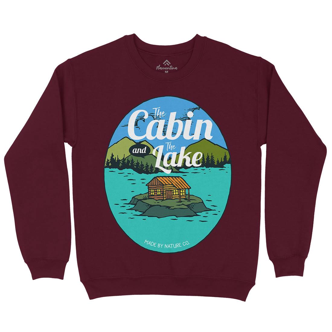 The Cabin And The Lake Kids Crew Neck Sweatshirt Nature C786