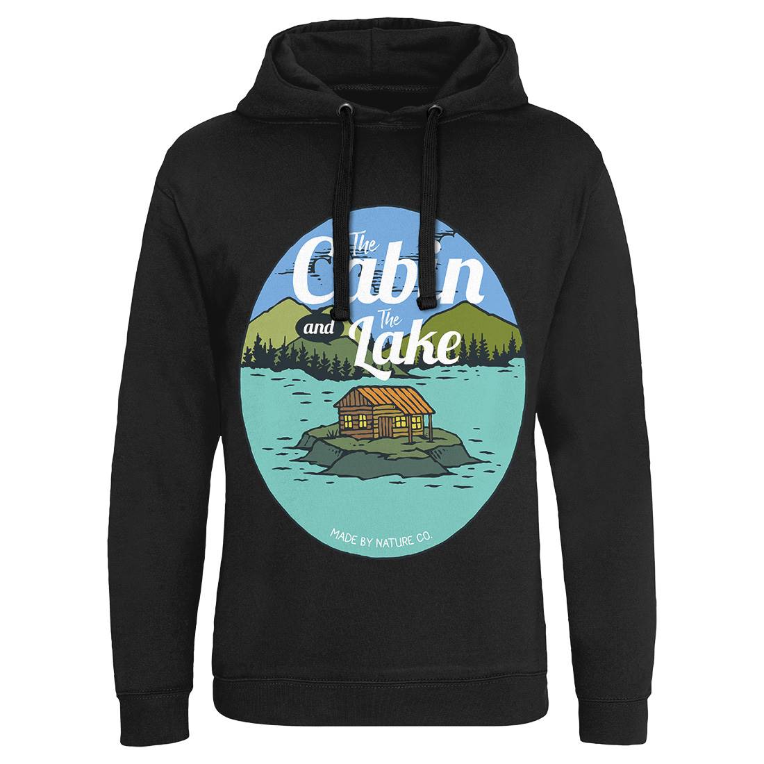 The Cabin And The Lake Mens Hoodie Without Pocket Nature C786
