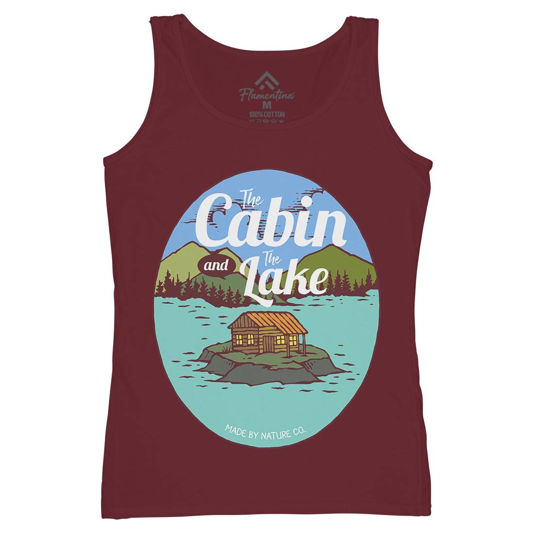 The Cabin And The Lake Womens Organic Tank Top Vest Nature C786