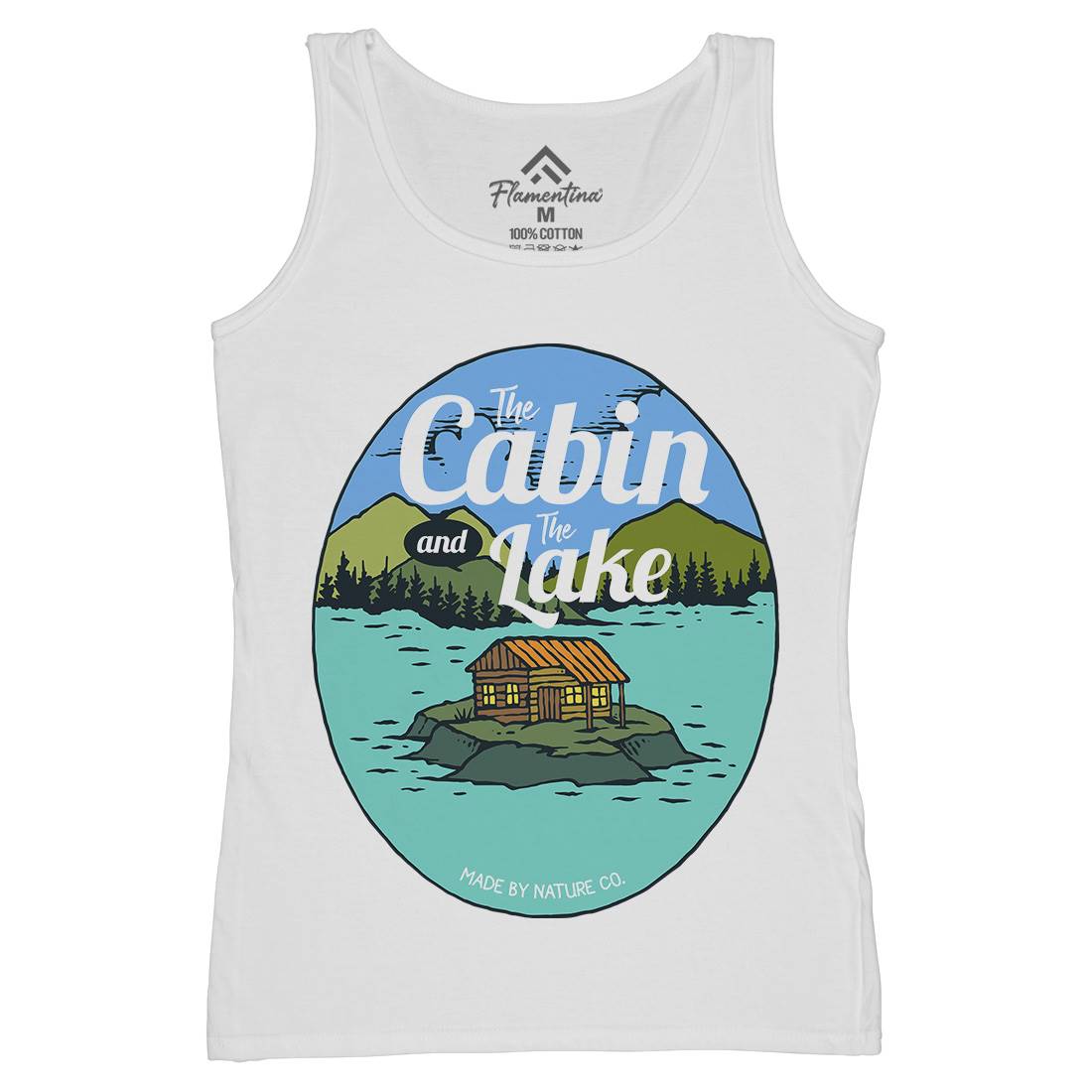The Cabin And The Lake Womens Organic Tank Top Vest Nature C786