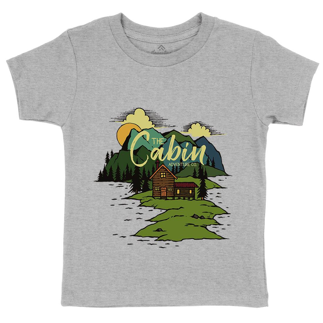The Cabin On Lake Kids Organic Crew Neck T-Shirt Nature C787