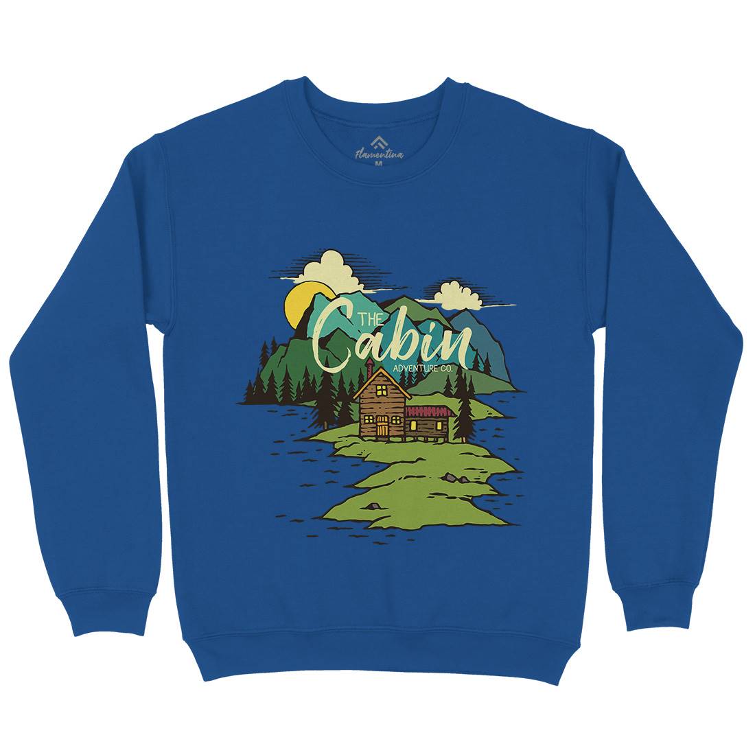 The Cabin On Lake Kids Crew Neck Sweatshirt Nature C787
