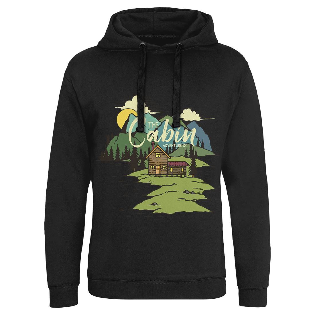 The Cabin On Lake Mens Hoodie Without Pocket Nature C787