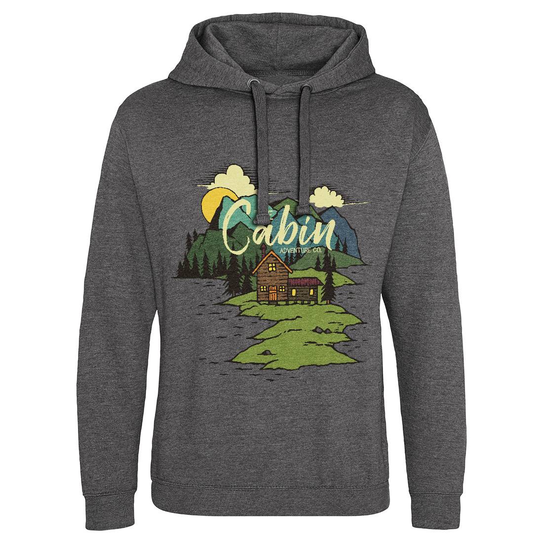 The Cabin On Lake Mens Hoodie Without Pocket Nature C787