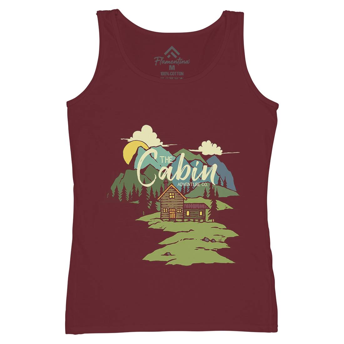 The Cabin On Lake Womens Organic Tank Top Vest Nature C787