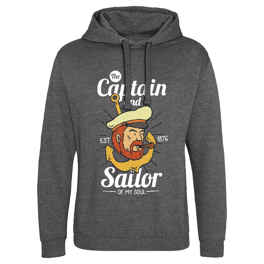 Captain And Sailor Mens Hoodie Without Pocket Navy C788