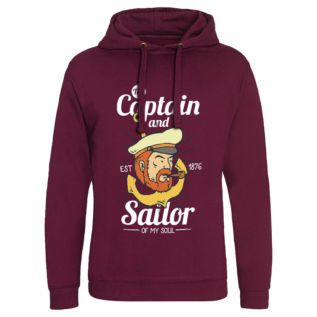 Captain And Sailor Mens Hoodie Without Pocket Navy C788