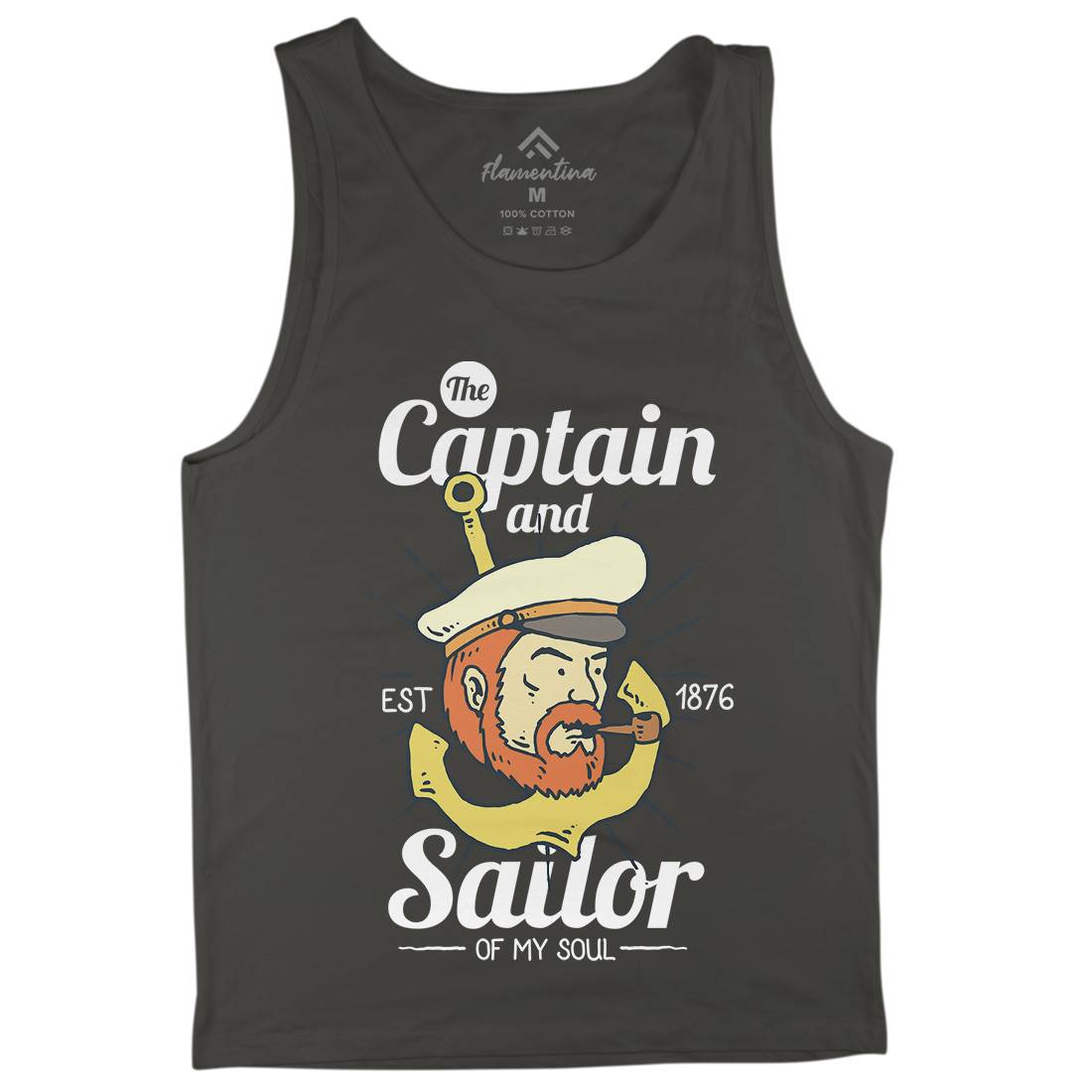 Captain And Sailor Mens Tank Top Vest Navy C788