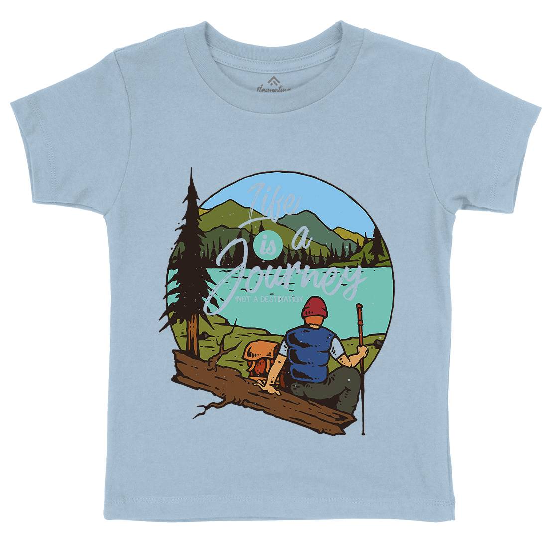 The Journey Kids Organic Crew Neck T-Shirt Nature C789