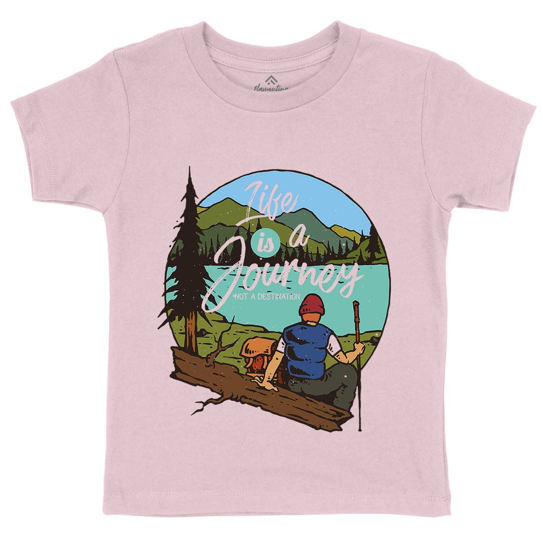 The Journey Kids Organic Crew Neck T-Shirt Nature C789