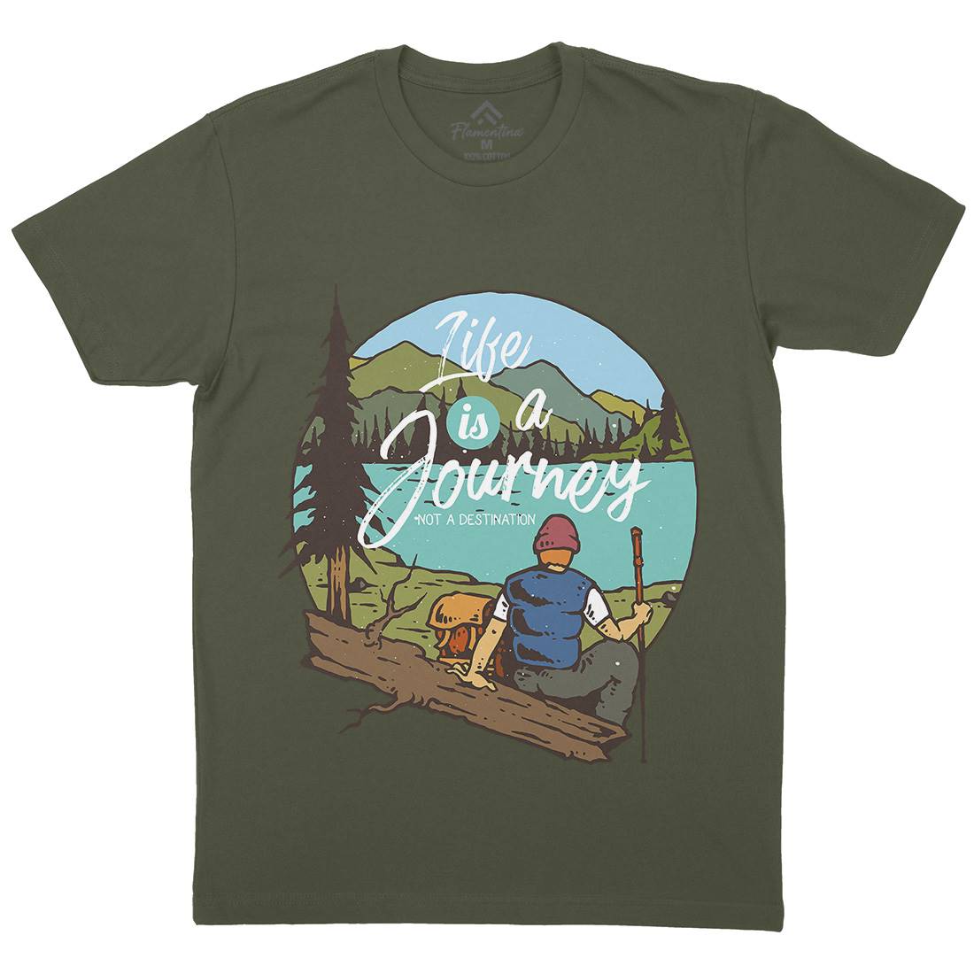 The Journey Mens Crew Neck T-Shirt Nature C789