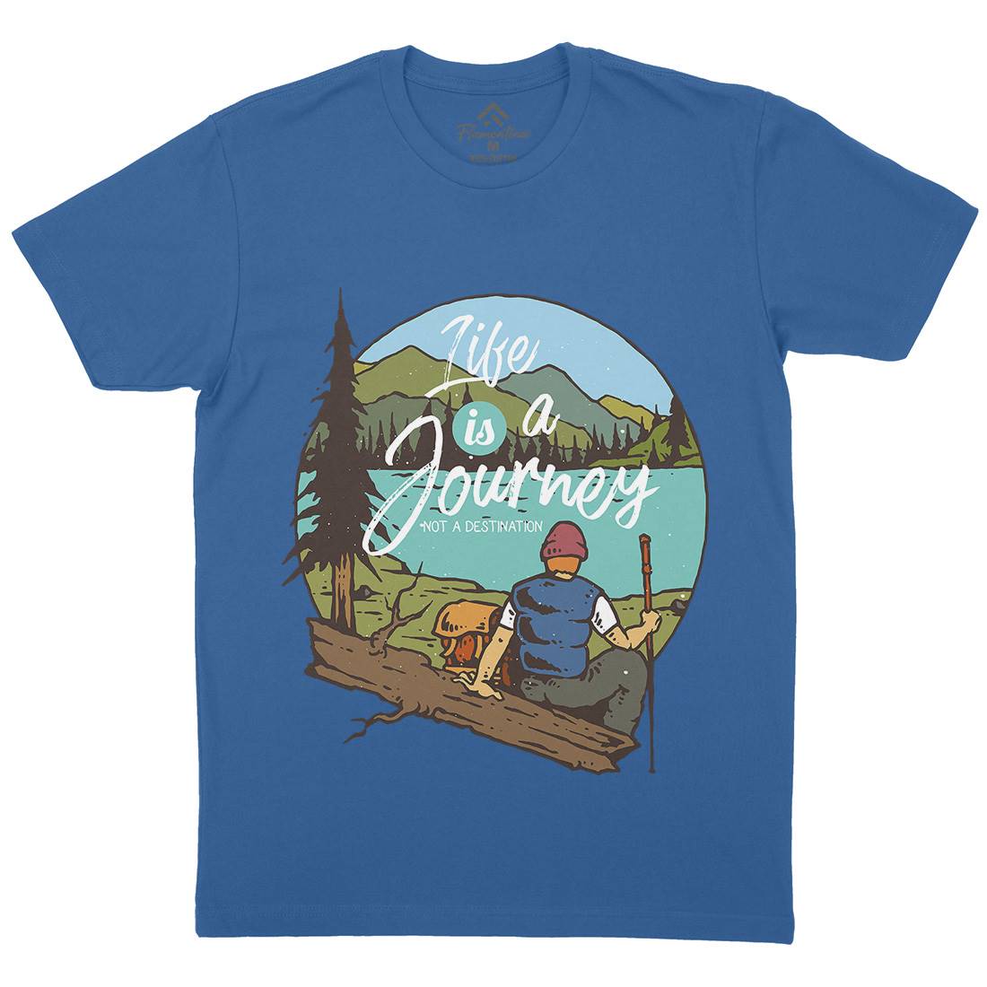 The Journey Mens Organic Crew Neck T-Shirt Nature C789