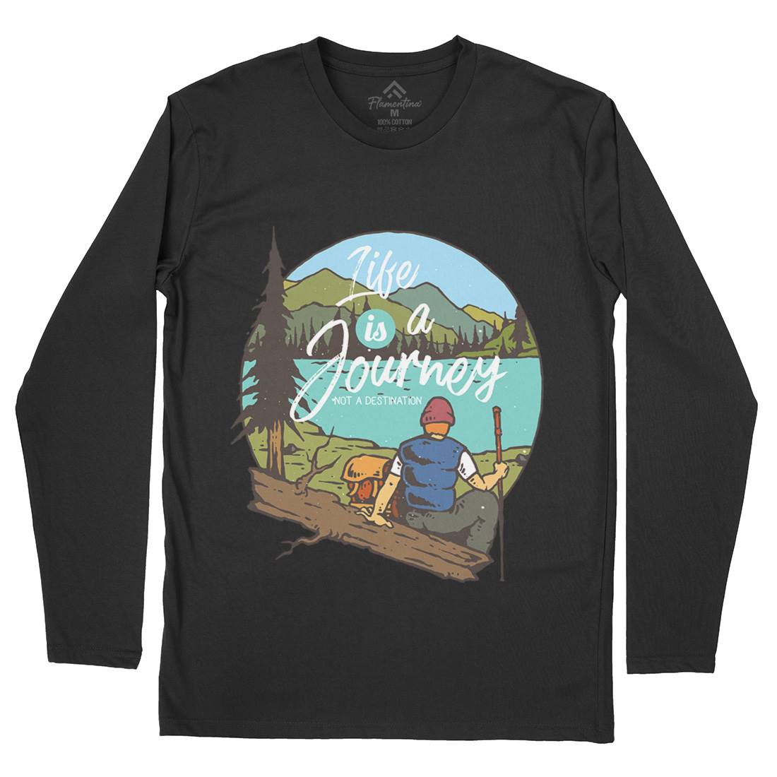 The Journey Mens Long Sleeve T-Shirt Nature C789