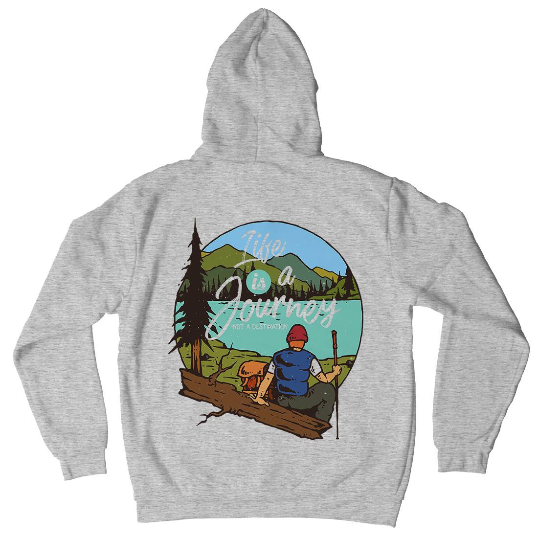 The Journey Mens Hoodie With Pocket Nature C789