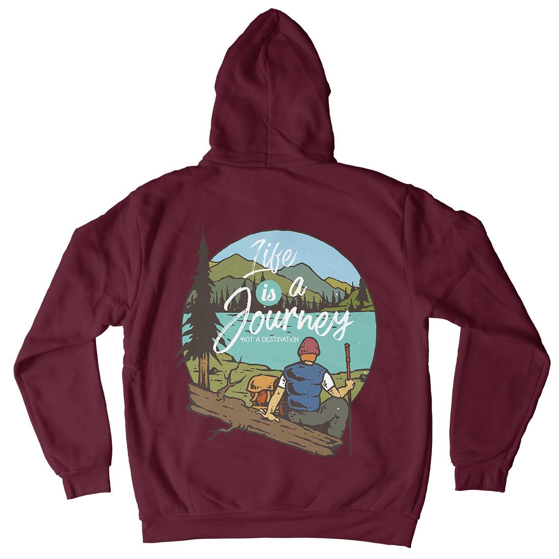 The Journey Mens Hoodie With Pocket Nature C789