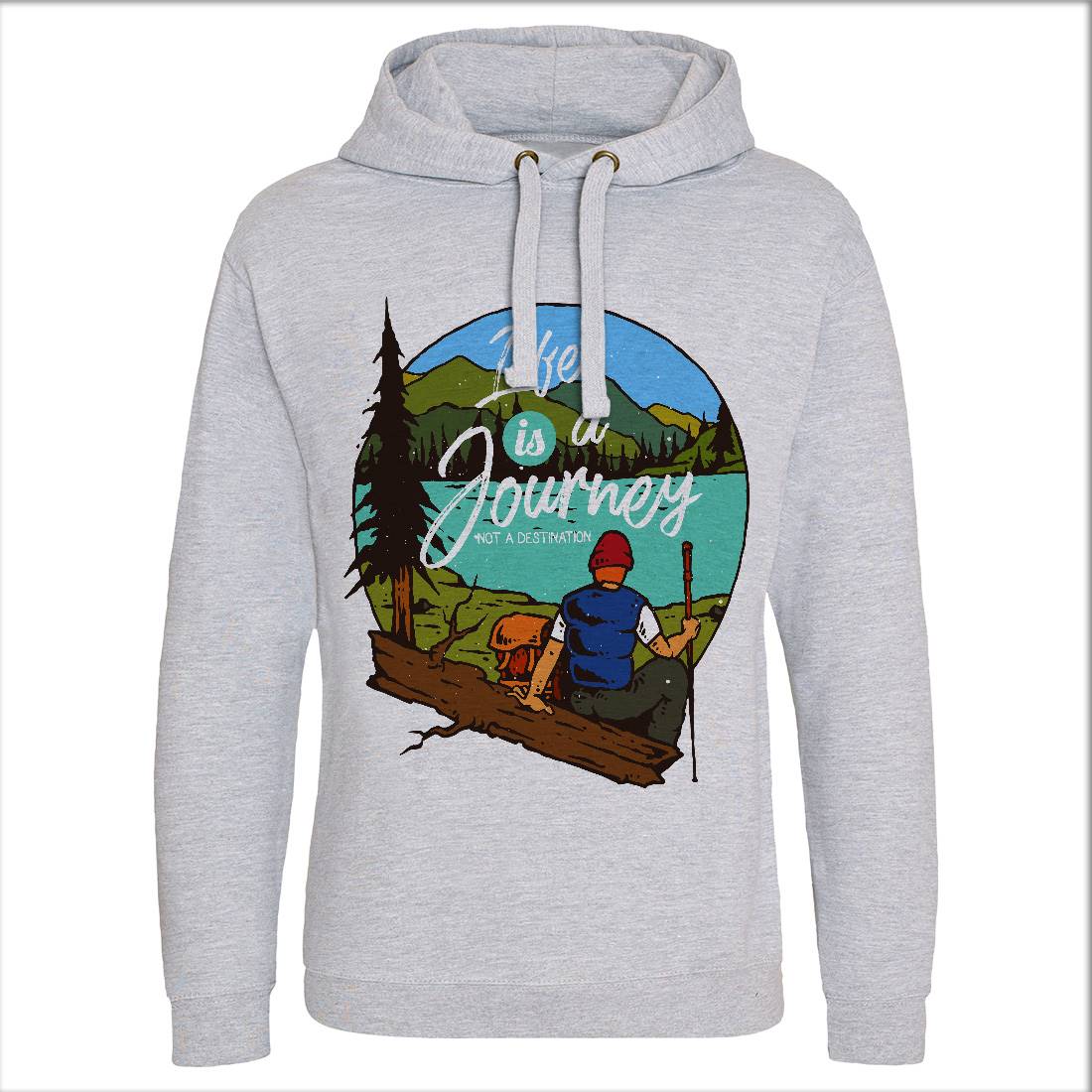 The Journey Mens Hoodie Without Pocket Nature C789