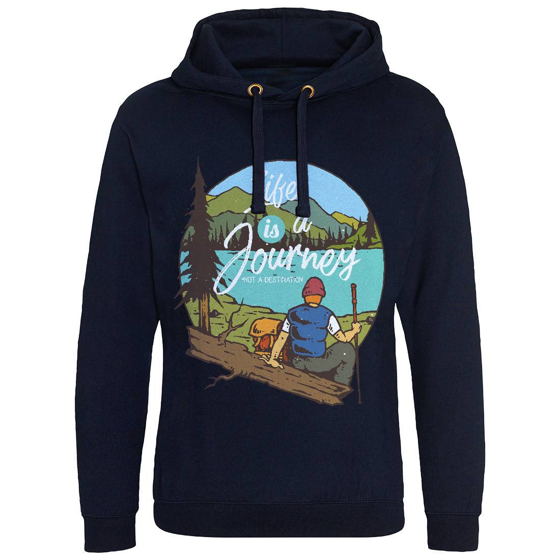 The Journey Mens Hoodie Without Pocket Nature C789