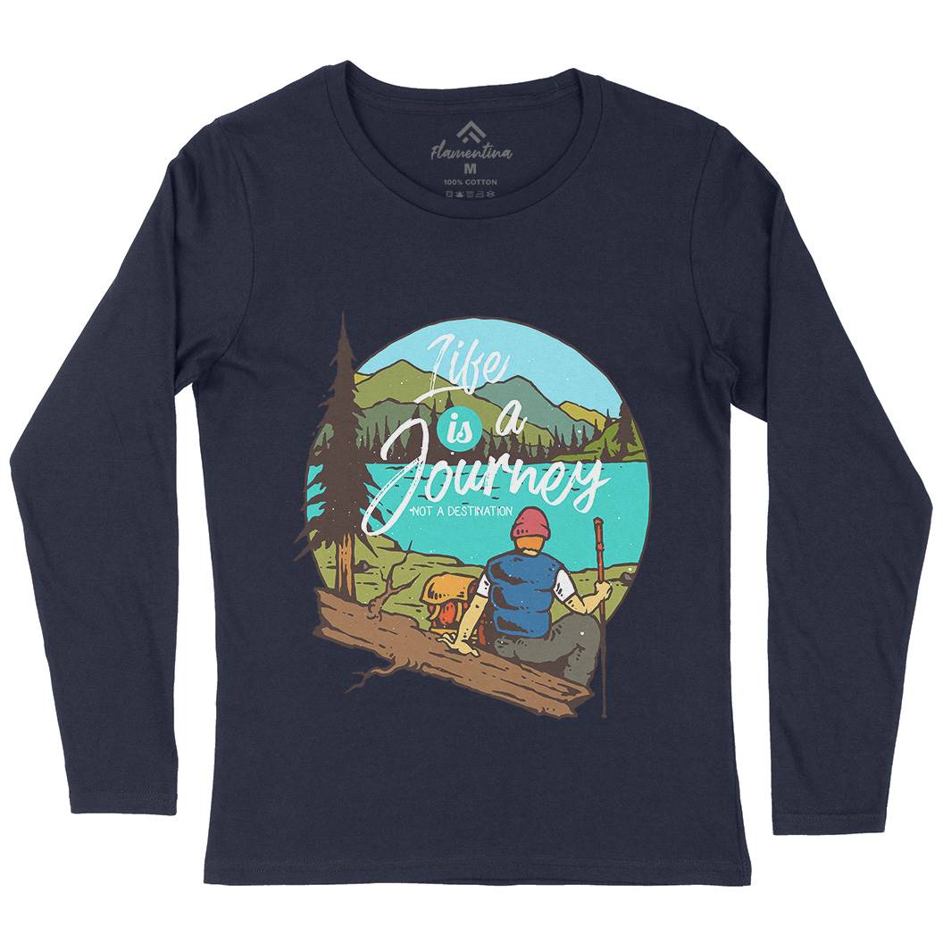 The Journey Womens Long Sleeve T-Shirt Nature C789