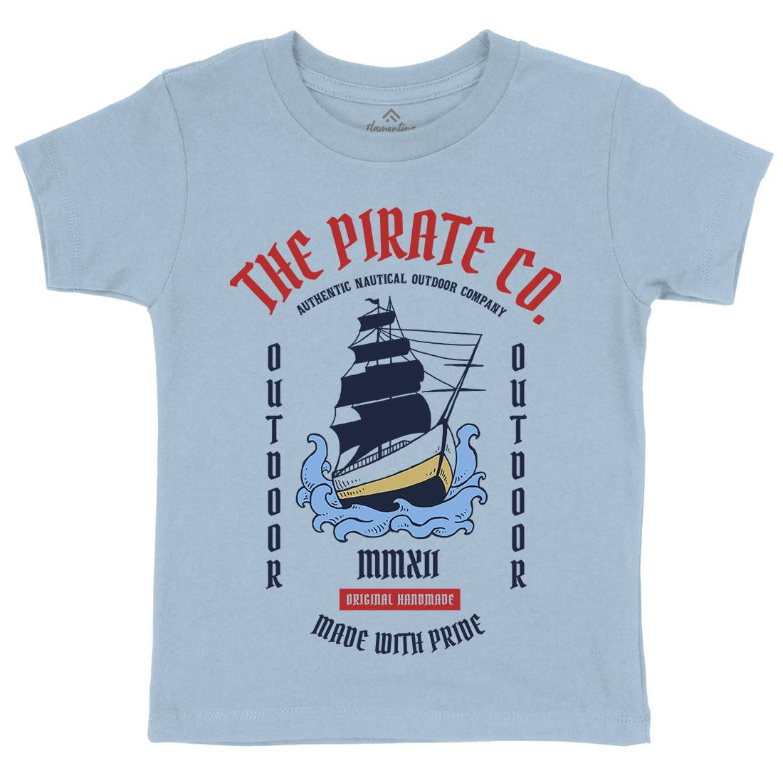 The Ship Kids Crew Neck T-Shirt Navy C790