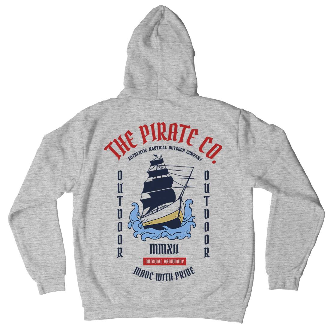 The Ship Mens Hoodie With Pocket Navy C790