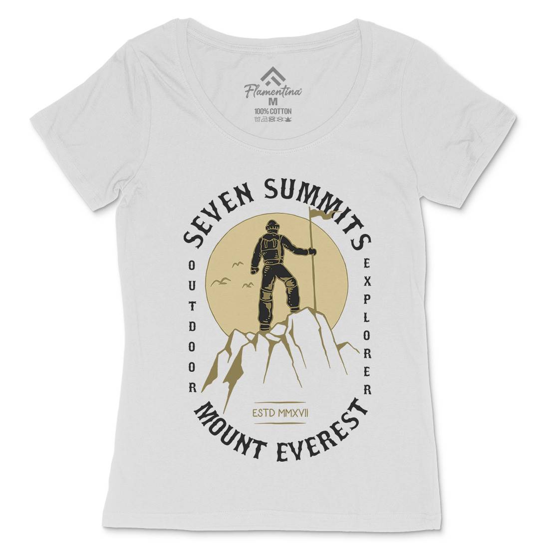 The Summit Womens Scoop Neck T-Shirt Nature C791