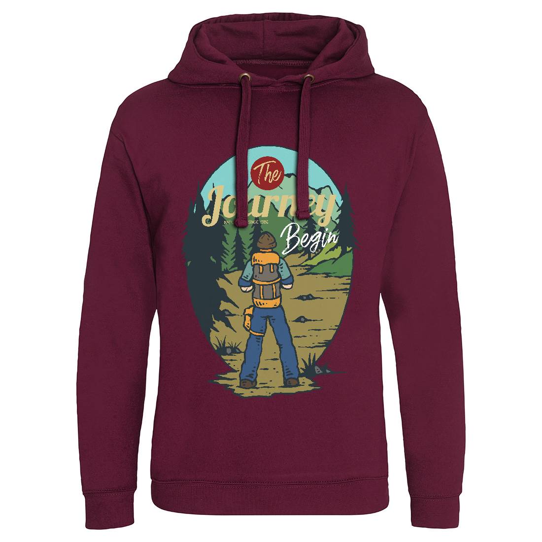 To The North Mens Hoodie Without Pocket Nature C793