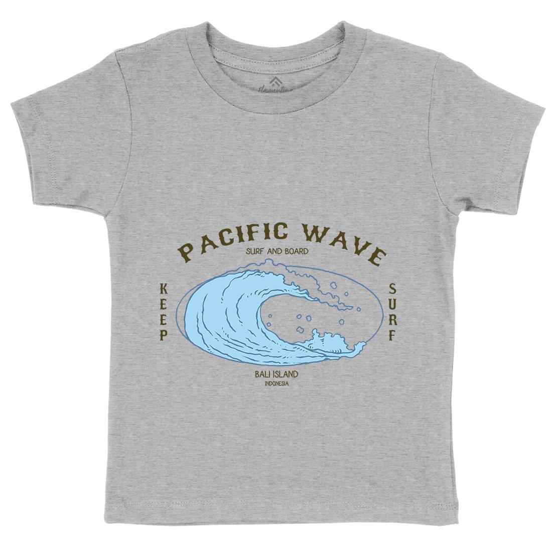 Wave Kids Crew Neck T-Shirt Surf C797
