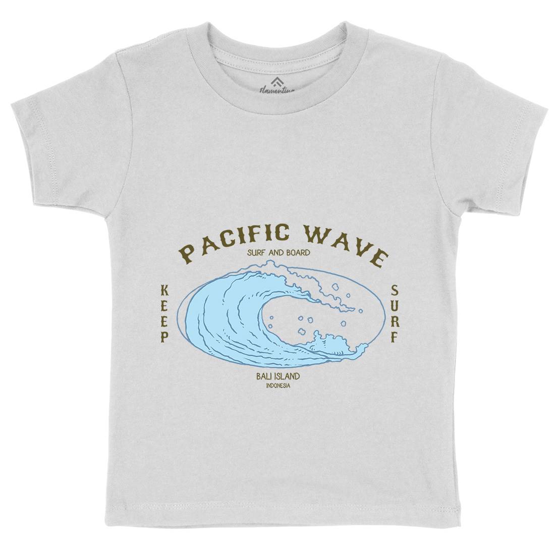 Wave Kids Crew Neck T-Shirt Surf C797