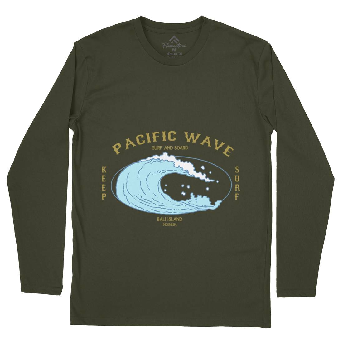Wave Mens Long Sleeve T-Shirt Surf C797