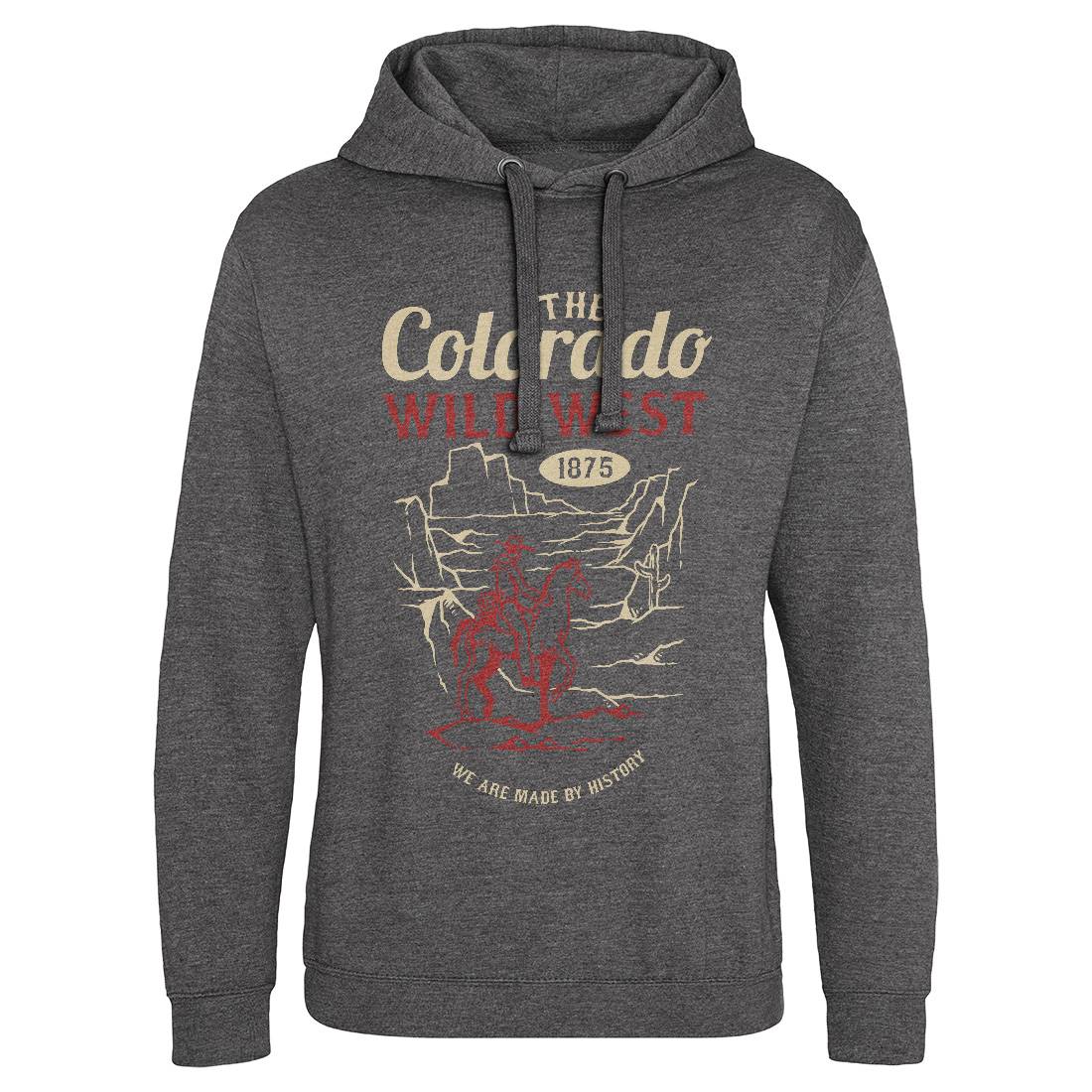 Wild West Mens Hoodie Without Pocket American C798