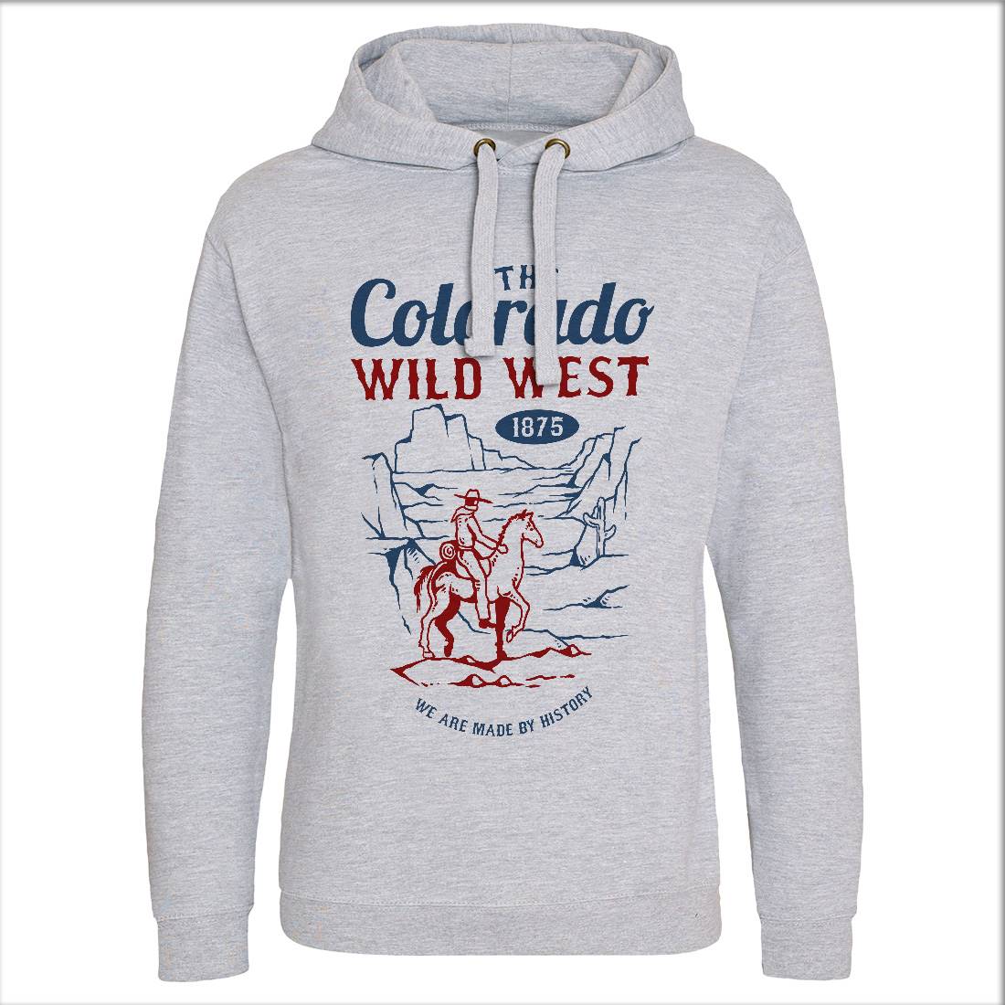 Wild West Mens Hoodie Without Pocket American C798
