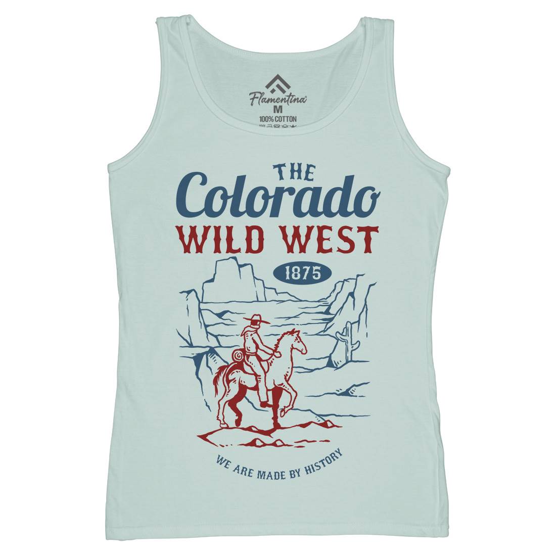 Wild West Womens Organic Tank Top Vest American C798