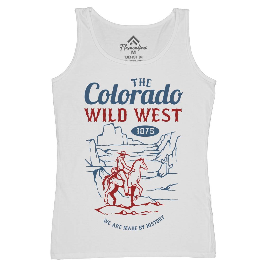Wild West Womens Organic Tank Top Vest American C798