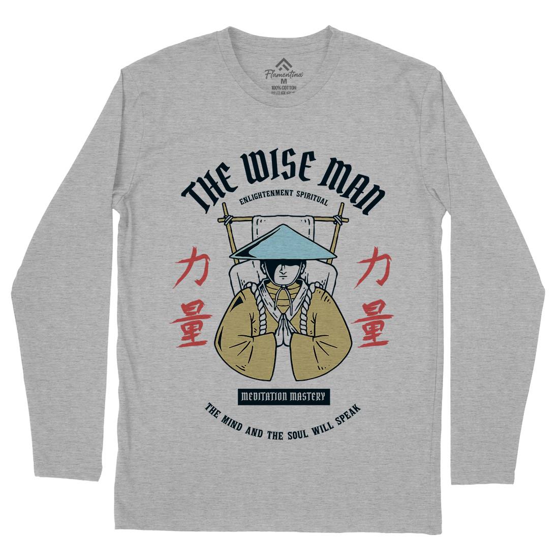 Zen Mens Long Sleeve T-Shirt Asian C800