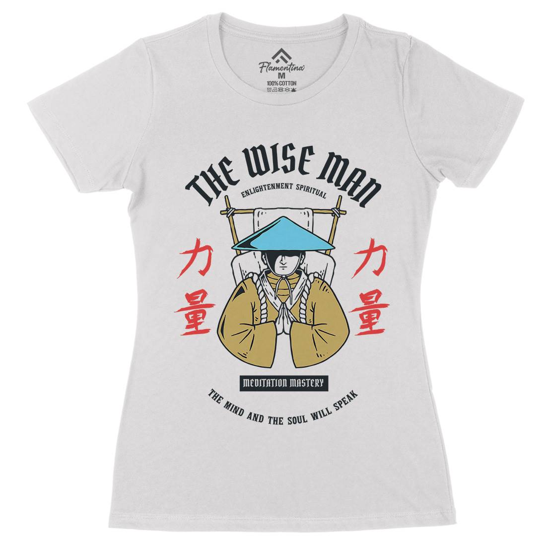 Zen Womens Organic Crew Neck T-Shirt Asian C800