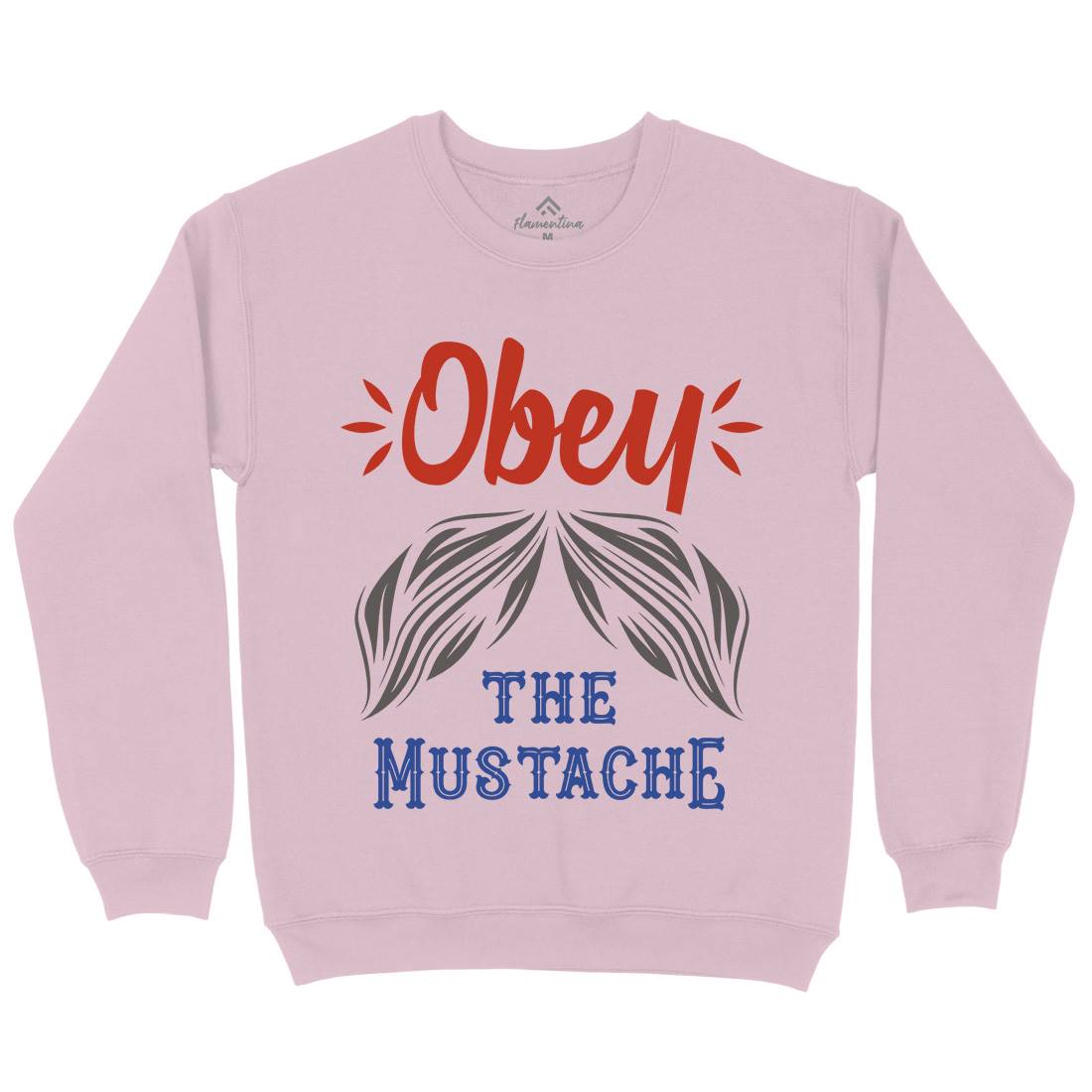 Obey The Moustache Kids Crew Neck Sweatshirt Barber C802