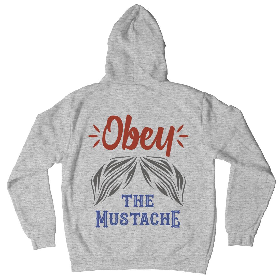 Obey The Moustache Kids Crew Neck Hoodie Barber C802