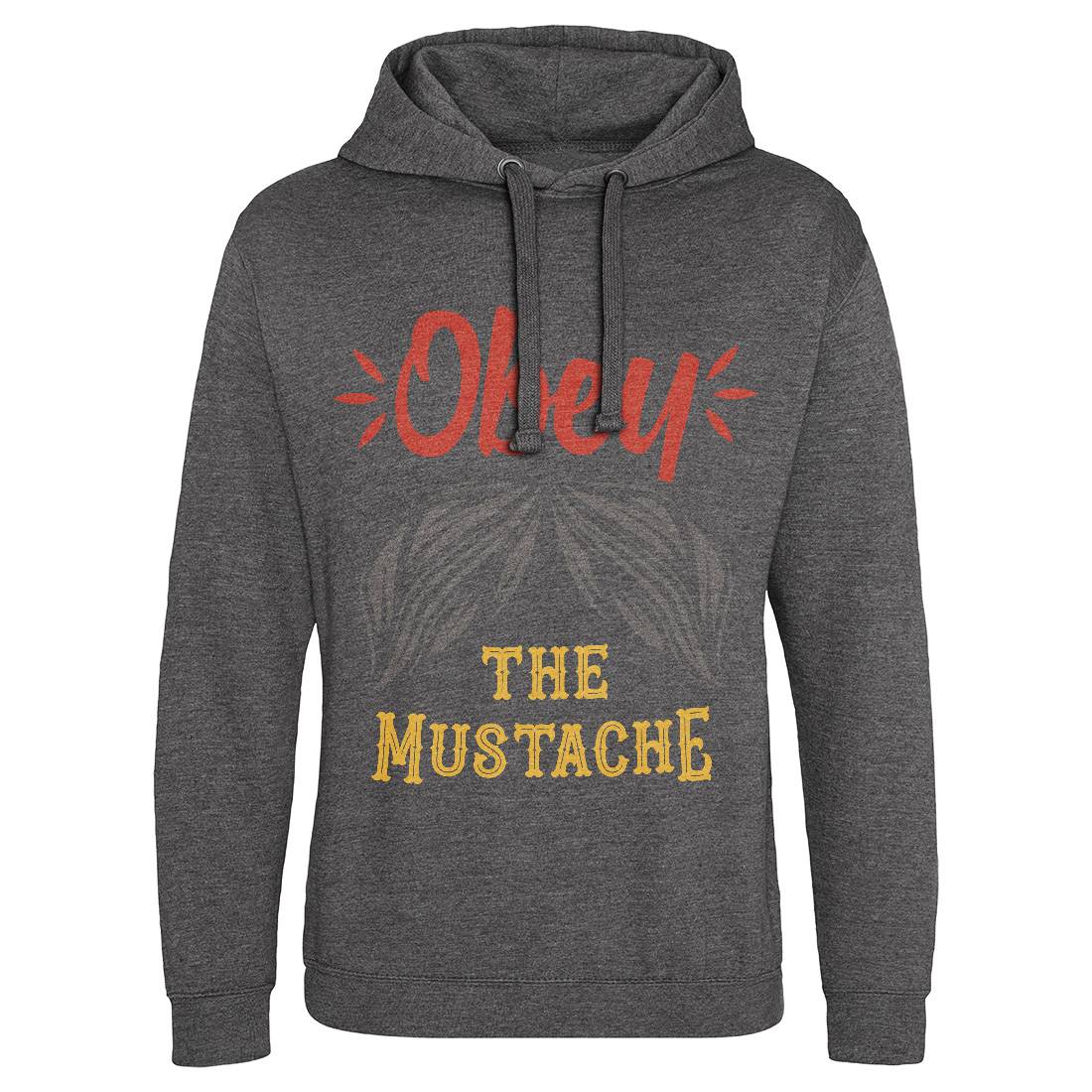 Obey The Moustache Mens Hoodie Without Pocket Barber C802