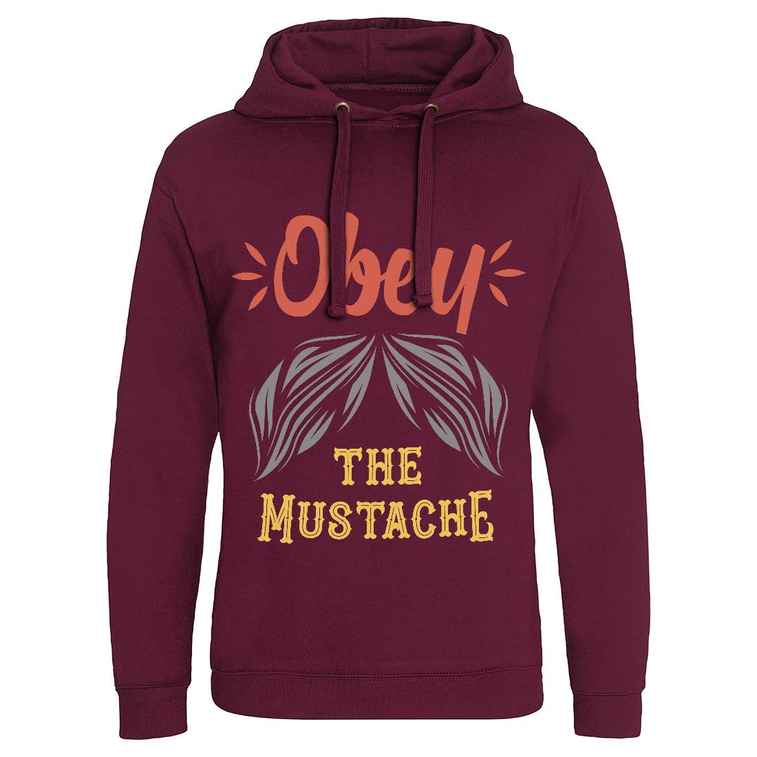 Obey The Moustache Mens Hoodie Without Pocket Barber C802