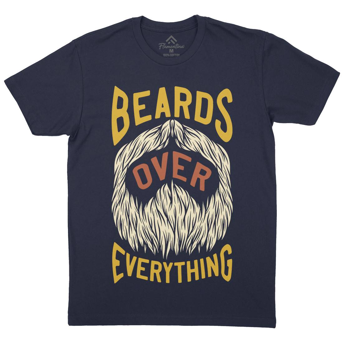 Beards Over Everything Mens Crew Neck T-Shirt Barber C803