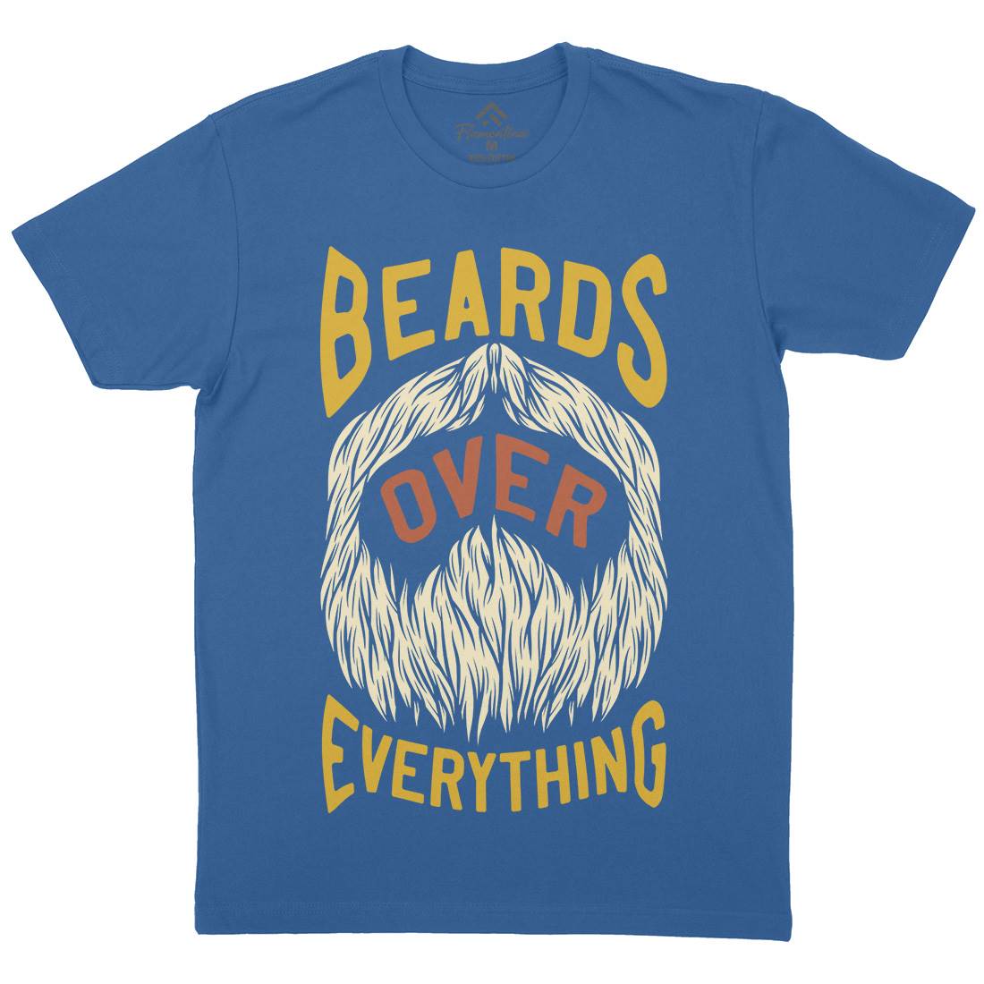 Beards Over Everything Mens Organic Crew Neck T-Shirt Barber C803