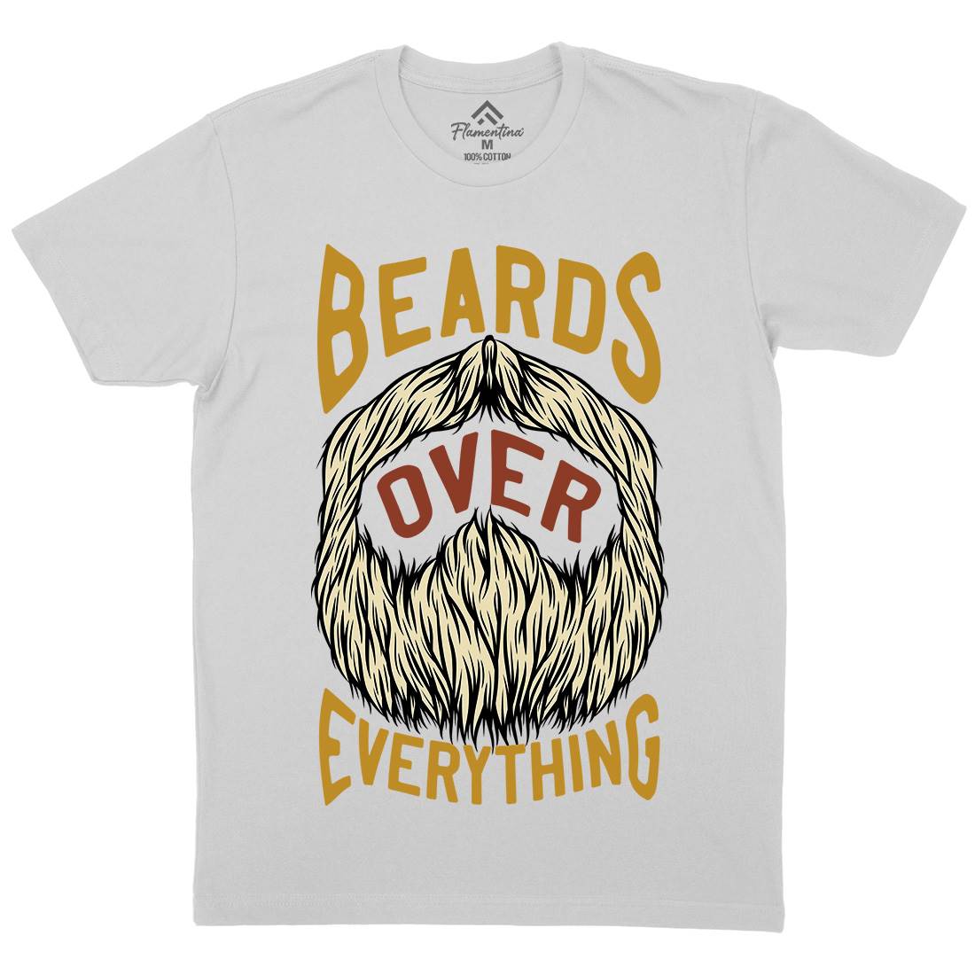 Beards Over Everything Mens Crew Neck T-Shirt Barber C803