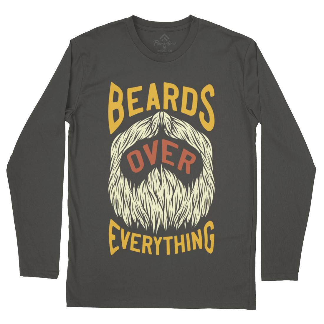 Beards Over Everything Mens Long Sleeve T-Shirt Barber C803