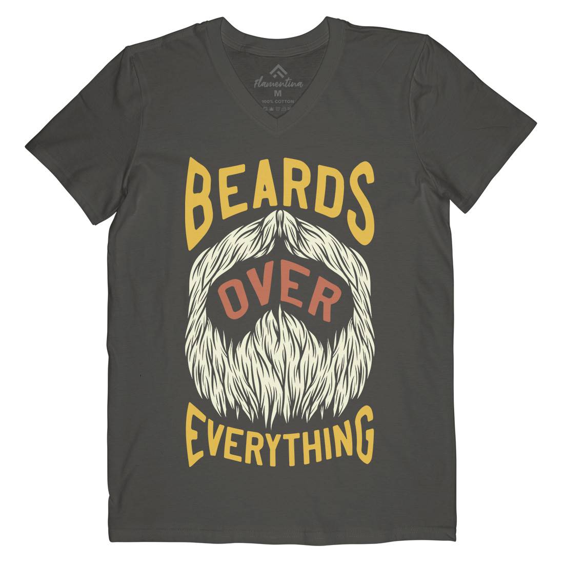 Beards Over Everything Mens V-Neck T-Shirt Barber C803