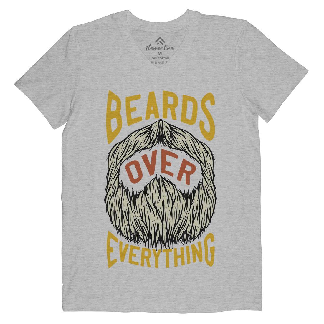 Beards Over Everything Mens V-Neck T-Shirt Barber C803