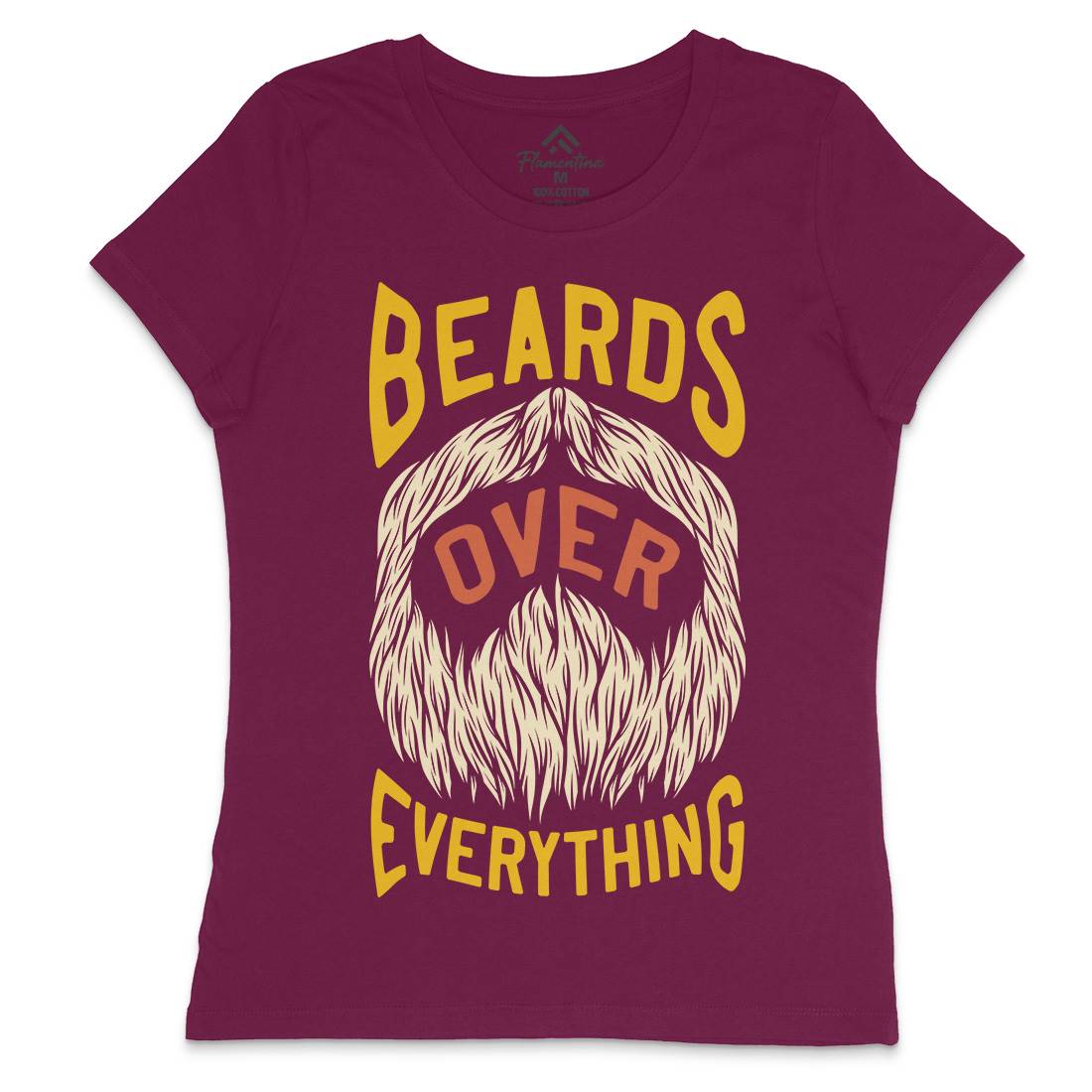 Beards Over Everything Womens Crew Neck T-Shirt Barber C803