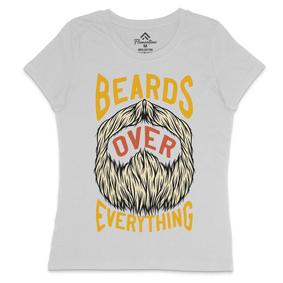 Beards Over Everything Womens Crew Neck T-Shirt Barber C803