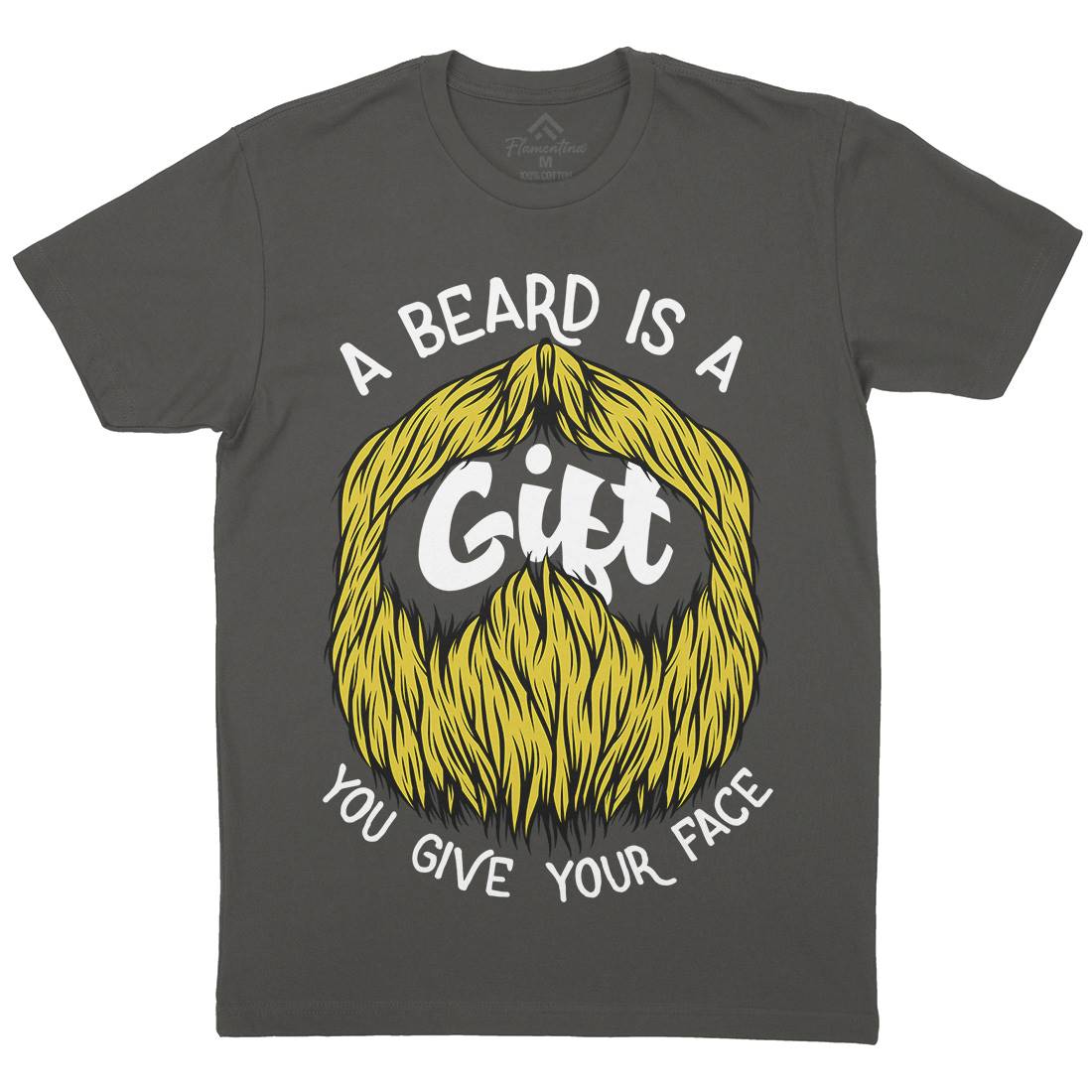 Beard Is A Gift Mens Crew Neck T-Shirt Barber C804