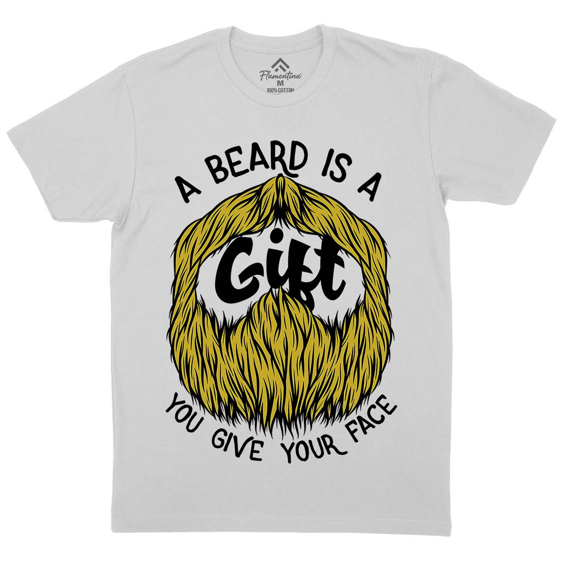 Beard Is A Gift Mens Crew Neck T-Shirt Barber C804