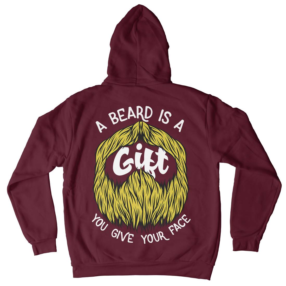 Beard Is A Gift Mens Hoodie With Pocket Barber C804